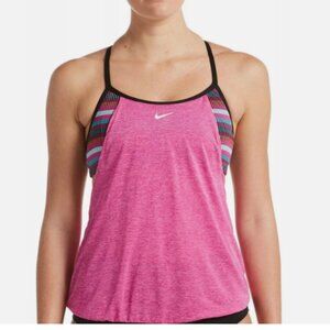 NWT Nike Women's Layered Tankini Swim Top Size Small